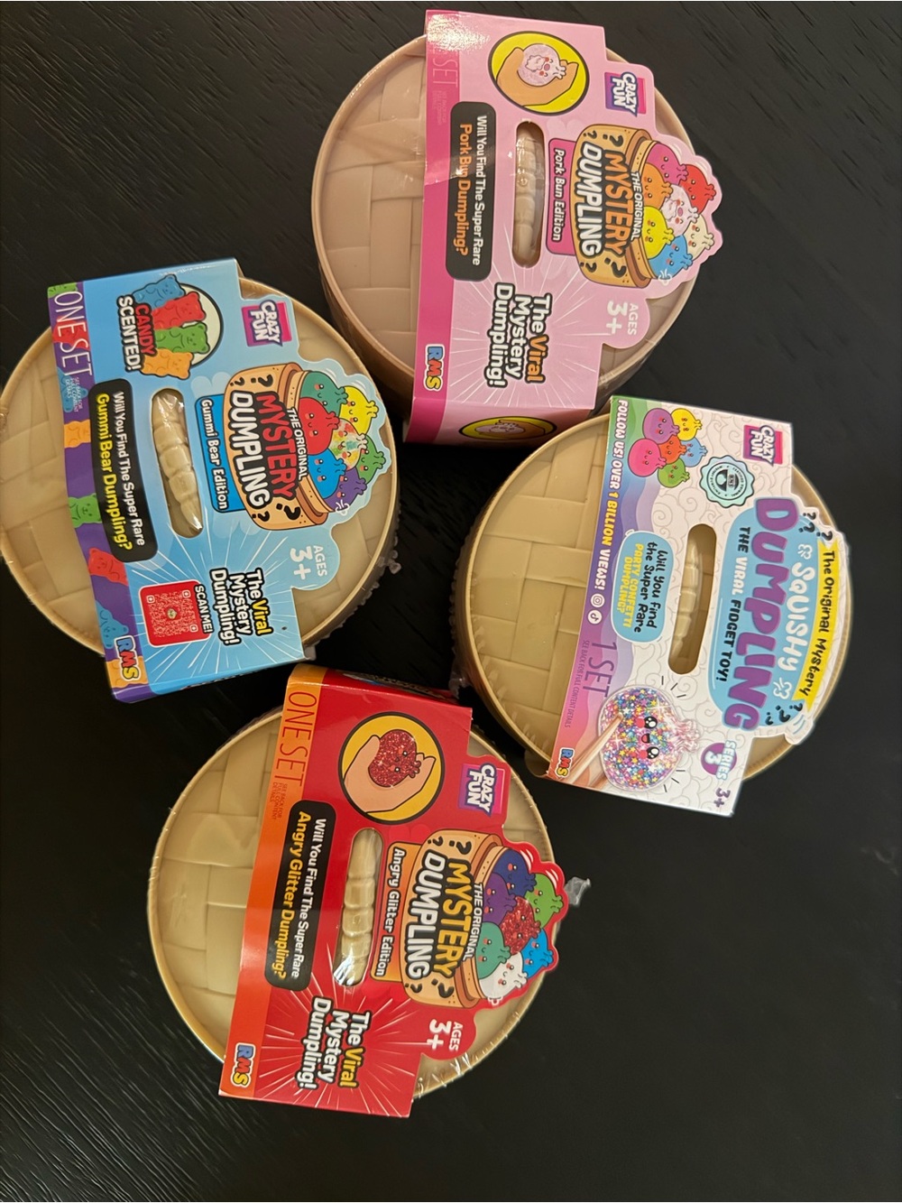 RMS Mystery Dumpling 4 different editions angry glitter gummi bear series 3 pork